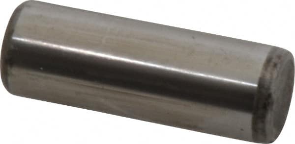 Unbrako - 7/16" Diam x 1-1/4" Pin Length Grade 8 Alloy Steel Oversized Dowel Pin - C 60 (Surface) & C 50-58 Hardness, 22,540 Lb Breaking Strength, 1 Beveled & 1 Rounded End - A1 Tooling