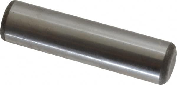 Unbrako - 5/8" Diam x 2-1/2" Pin Length Grade 8 Alloy Steel Oversized Dowel Pin - C 60 (Surface) & C 50-58 Hardness, 46,020 Lb Breaking Strength, 1 Beveled & 1 Rounded End - A1 Tooling