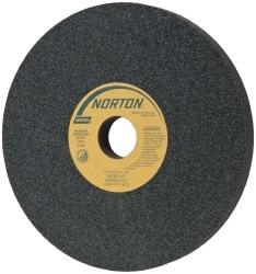 Norton - 8" Diam x 1-1/4" Hole x 3/4" Thick, J Hardness, 60 Grit Surface Grinding Wheel - Silicon Carbide, Type 1, Medium Grade, 3,600 Max RPM, Vitrified Bond, No Recess - A1 Tooling