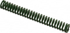 Associated Spring Raymond - 10mm Hole Diam, 5mm Rod Diam, 3" Free Length, Green Die Spring - 99.8 N Max Deflection, 31.2mm Max Deflection, Light Duty, Chromium Alloy Steel - A1 Tooling