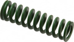 Associated Spring Raymond - 16mm Hole Diam, 8mm Rod Diam, 2" Free Length, Green Die Spring - 328.1 N Max Deflection, 20.9mm Max Deflection, Light Duty, Chromium Alloy Steel - A1 Tooling