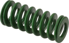 Associated Spring Raymond - 20mm Hole Diam, 10mm Rod Diam, 1-3/4" Free Length, Green Die Spring - 540 N Max Deflection, 18mm Max Deflection, Light Duty, Chromium Alloy Steel - A1 Tooling