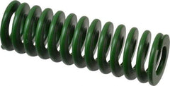 Associated Spring Raymond - 25mm Hole Diam, 12.5mm Rod Diam, 3" Free Length, Green Die Spring - 840 N Max Deflection, 30mm Max Deflection, Light Duty, Chromium Alloy Steel - A1 Tooling