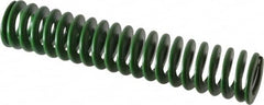 Associated Spring Raymond - 25mm Hole Diam, 12.5mm Rod Diam, 5" Free Length, Green Die Spring - 851.7 N Max Deflection, 51mm Max Deflection, Light Duty, Chromium Alloy Steel - A1 Tooling