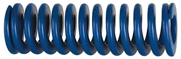 Associated Spring Raymond - 32mm Hole Diam, 16mm Rod Diam, 152mm Free Length, Blue Die Spring - 2154.6001 N Max Deflection, 57mm Max Deflection, Medium Duty, Chromium Alloy Steel - A1 Tooling