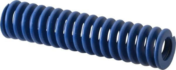 Associated Spring Raymond - 32mm Hole Diam, 16mm Rod Diam, 5-1/2" Free Length, Blue Die Spring - 2199.6001 N Max Deflection, 52mm Max Deflection, Medium Duty, Chromium Alloy Steel - A1 Tooling