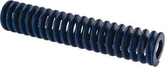 Associated Spring Raymond - 50mm Hole Diam, 25mm Rod Diam, 10" Free Length, Blue Die Spring - 4170.5 N Max Deflection, 95mm Max Deflection, Medium Duty, Chromium Alloy Steel - A1 Tooling