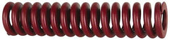 Associated Spring Raymond - 20mm Hole Diam, 10mm Rod Diam, 152mm Free Length, Red Die Spring - 1297.2 N Max Deflection, 46mm Max Deflection, Strong Duty, Chromium Alloy Steel - A1 Tooling