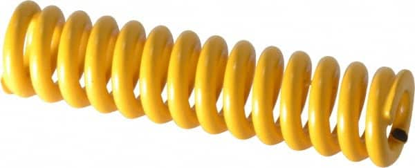 Associated Spring Raymond - 12.5mm Hole Diam, 6.3mm Rod Diam, 2" Free Length, Yellow Die Spring - A1 Tooling