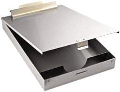 Saunders - 13-3/8 Inch Long x 9 Inch Wide x 1 Inch High, Clip Board - Silver - A1 Tooling