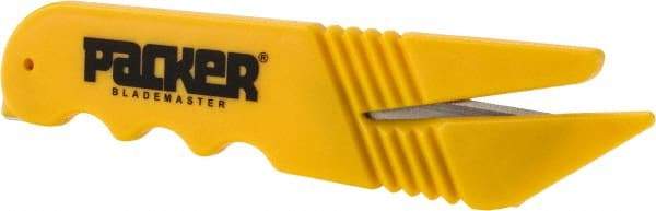 ICT - Fixed Safety Cutter - 1-1/2" Blade, Yellow ABS Handle, 1 Blade Included - A1 Tooling