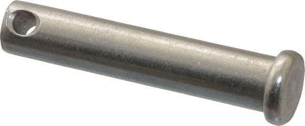 Bee Leitzke - 3/8" Pin Diam, 1-7/8" OAL, Standard Clevis Pin - 5/32" Hole, 1-41/64" Usable Length, Uncoated Stainless Steel - A1 Tooling