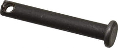 Made in USA - 3/16" Pin Diam, 1-1/4" OAL, Standard Clevis Pin - 3/32" Hole, 1-5/32" Usable Length, Uncoated Steel - A1 Tooling