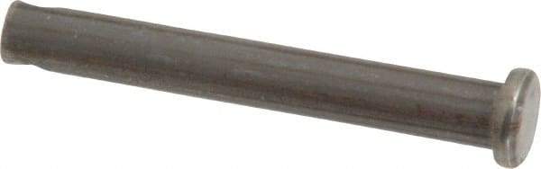 Made in USA - 1/4" Pin Diam, 1-7/8" OAL, Standard Clevis Pin - 3/32" Hole, 1-25/32" Usable Length, Uncoated Steel - A1 Tooling