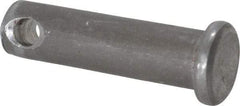 Made in USA - 5/16" Pin Diam, 1-1/8" OAL, Standard Clevis Pin - 9/64" Hole, 63/64" Usable Length, Uncoated Steel - A1 Tooling