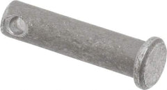 Made in USA - 5/16" Pin Diam, 1-1/4" OAL, Standard Clevis Pin - 9/64" Hole, 1-7/64" Usable Length, Uncoated Steel - A1 Tooling