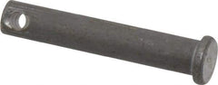 Made in USA - 5/16" Pin Diam, 1-3/4" OAL, Standard Clevis Pin - 9/64" Hole, 1-39/64" Usable Length, Uncoated Steel - A1 Tooling