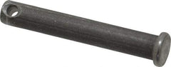 Made in USA - 5/16" Pin Diam, 2" OAL, Standard Clevis Pin - 9/64" Hole, 1-55/64" Usable Length, Uncoated Steel - A1 Tooling