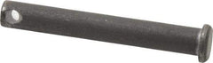 Made in USA - 5/16" Pin Diam, 2-1/4" OAL, Standard Clevis Pin - 9/64" Hole, 2-7/64" Usable Length, Uncoated Steel - A1 Tooling