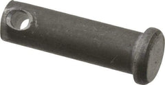 Made in USA - 3/8" Pin Diam, 1-1/4" OAL, Standard Clevis Pin - 5/32" Hole, 1-3/32" Usable Length, Uncoated Steel - A1 Tooling