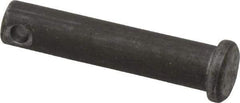 Made in USA - 3/8" Pin Diam, 1-3/4" OAL, Standard Clevis Pin - 5/32" Hole, 1-19/32" Usable Length, Uncoated Steel - A1 Tooling