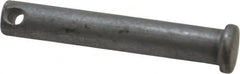 Made in USA - 3/8" Pin Diam, 2-1/4" OAL, Standard Clevis Pin - 5/32" Hole, 2-3/32" Usable Length, Uncoated Steel - A1 Tooling