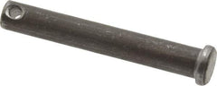 Value Collection - 3/8" Pin Diam, 2-1/2" OAL, Standard Clevis Pin - 5/32" Hole, 2-11/32" Usable Length, Uncoated Steel - A1 Tooling