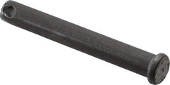 Made in USA - 3/8" Pin Diam, 2-3/4" OAL, Standard Clevis Pin - 5/32" Hole, 2-19/32" Usable Length, Uncoated Steel - A1 Tooling