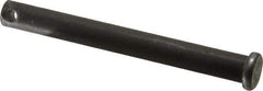 Made in USA - 3/8" Pin Diam, 3-1/2" OAL, Standard Clevis Pin - 5/32" Hole, 3-11/32" Usable Length, Uncoated Steel - A1 Tooling