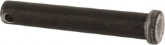 Made in USA - 7/16" Pin Diam, 2-3/4" OAL, Standard Clevis Pin - 5/32" Hole, 2-19/32" Usable Length, Uncoated Steel - A1 Tooling