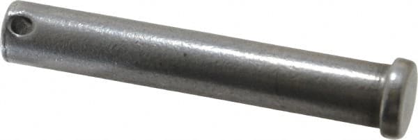 Value Collection - 1/2" Pin Diam, 3" OAL, Standard Clevis Pin - 5/32" Hole, 2-27/32" Usable Length, Uncoated Steel - A1 Tooling