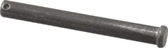 Made in USA - 1/2" Pin Diam, 4-1/2" OAL, Standard Clevis Pin - 5/32" Hole, 4-11/32" Usable Length, Uncoated Steel - A1 Tooling