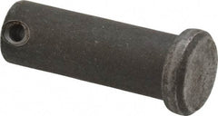 Made in USA - 5/8" Pin Diam, 1-3/4" OAL, Standard Clevis Pin - 5/32" Hole, 1-19/32" Usable Length, Uncoated Steel - A1 Tooling