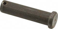 Made in USA - 5/8" Pin Diam, 2-1/2" OAL, Standard Clevis Pin - 5/32" Hole, 2-11/32" Usable Length, Uncoated Steel - A1 Tooling