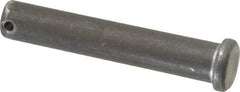 Made in USA - 5/8" Pin Diam, 3-1/2" OAL, Standard Clevis Pin - 5/32" Hole, 3-11/32" Usable Length, Uncoated Steel - A1 Tooling