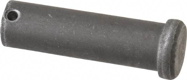 Made in USA - 3/4" Pin Diam, 2-1/2" OAL, Standard Clevis Pin - 5/32" Hole, 2-11/32" Usable Length, Uncoated Steel - A1 Tooling