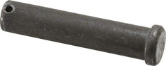 Made in USA - 3/4" Pin Diam, 3-1/2" OAL, Standard Clevis Pin - 5/32" Hole, 3-11/32" Usable Length, Uncoated Steel - A1 Tooling