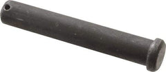 Made in USA - 3/4" Pin Diam, 4-1/2" OAL, Standard Clevis Pin - 5/32" Hole, 4-11/32" Usable Length, Uncoated Steel - A1 Tooling