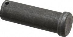 Made in USA - 1" Pin Diam, 3" OAL, Standard Clevis Pin - 13/64" Hole, 2-51/64" Usable Length, Uncoated Steel - A1 Tooling