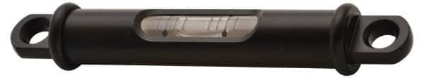 Geier & Bluhm, Inc. - 3-3/4 Inch Long, Horizontal, Brass Tubular and Pocket Level - 0.1 Inch Sensitivity, 5/8 Inch High/Diameter, Black Lacquer, 1 Vial - A1 Tooling