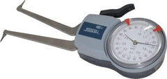 SPI - 1.6 to 2.4" Inside Dial Caliper Gage - 0.0005" Graduation, 0.0015" Accuracy, 3.3" Leg Length, 0.31" Deep x 0.1" Wide Groove, Ball Contact Points - A1 Tooling