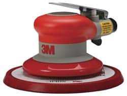 3M - 12,000 OPM, 17 CFM Air Consumption, 90 psi Air Pressure, Palm Air Orbital Sander - Round Pad, 3/8" Inlet - A1 Tooling