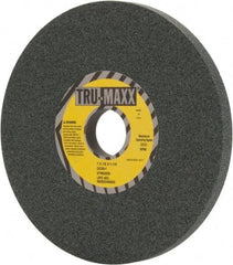 Tru-Maxx - 7" Diam x 1-1/4" Hole x 1/2" Thick, I Hardness, 80 Grit Surface Grinding Wheel - Silicon Carbide, Type 1, Medium Grade, 3,600 Max RPM, Vitrified Bond, No Recess - A1 Tooling