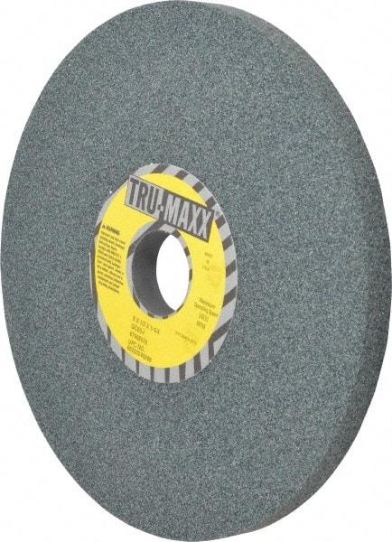 Tru-Maxx - 8" Diam x 1-1/4" Hole x 1/2" Thick, I Hardness, 60 Grit Surface Grinding Wheel - Silicon Carbide, Type 1, Medium Grade, 3,600 Max RPM, Vitrified Bond, No Recess - A1 Tooling