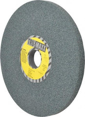 Tru-Maxx - 8" Diam x 1-1/4" Hole x 1/2" Thick, I Hardness, 60 Grit Surface Grinding Wheel - Silicon Carbide, Type 1, Medium Grade, 3,600 Max RPM, Vitrified Bond, No Recess - A1 Tooling