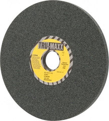 Tru-Maxx - 8" Diam x 1-1/4" Hole x 1/2" Thick, I Hardness, 80 Grit Surface Grinding Wheel - Silicon Carbide, Type 1, Medium Grade, 3,600 Max RPM, Vitrified Bond, No Recess - A1 Tooling