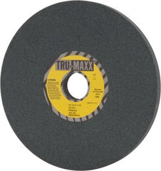 Tru-Maxx - 8" Diam x 1-1/4" Hole x 1/2" Thick, I Hardness, 100 Grit Surface Grinding Wheel - Silicon Carbide, Type 1, Fine Grade, 3,600 Max RPM, Vitrified Bond, No Recess - A1 Tooling