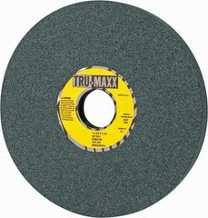 Tru-Maxx - 7" Diam x 1-1/4" Hole x 3/4" Thick, I Hardness, 100 Grit Surface Grinding Wheel - Silicon Carbide, Type 5, Fine Grade, 3,600 Max RPM, Vitrified Bond, One-Side Recess - A1 Tooling