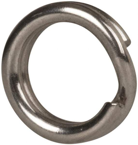 Made in USA - 0.15" ID, 0.22" OD, 0.054" Thick, Split Ring - Grade 2 Spring Steel, Zinc-Plated Finish - A1 Tooling