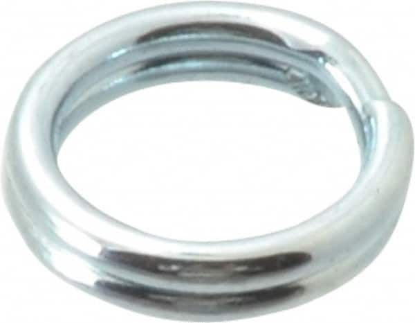 Made in USA - 0.212" ID, 0.292" OD, 0.062" Thick, Split Ring - Grade 2 Spring Steel, Zinc-Plated Finish - A1 Tooling